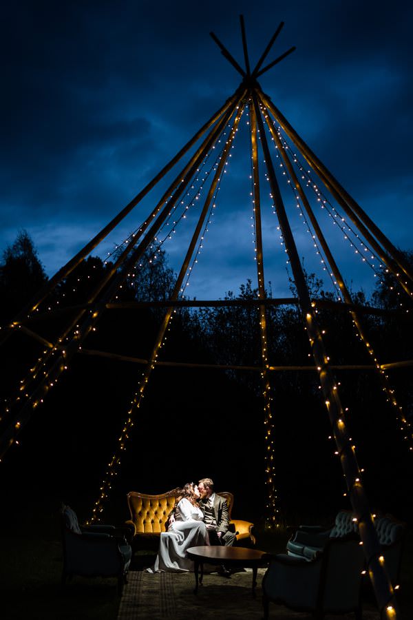 Tipi-at-night